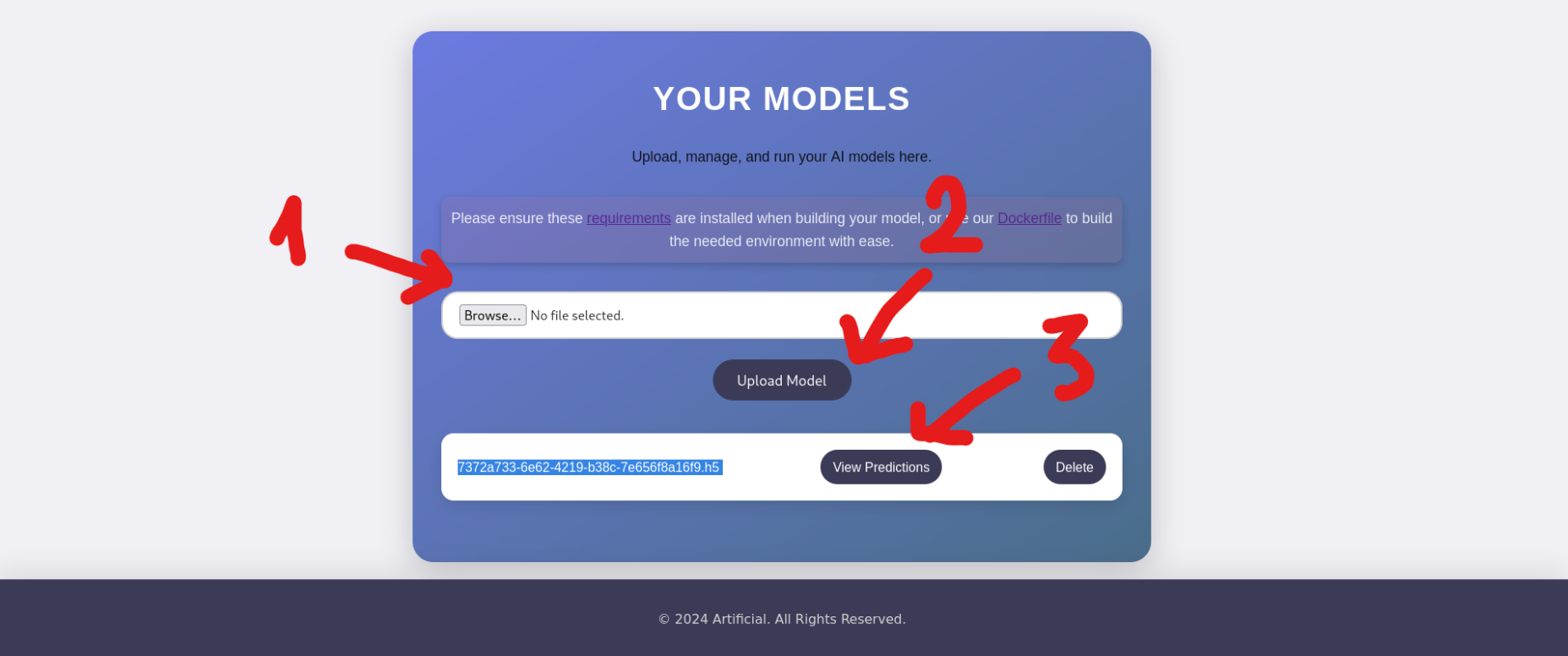 Exploit Model Upload Confirmation