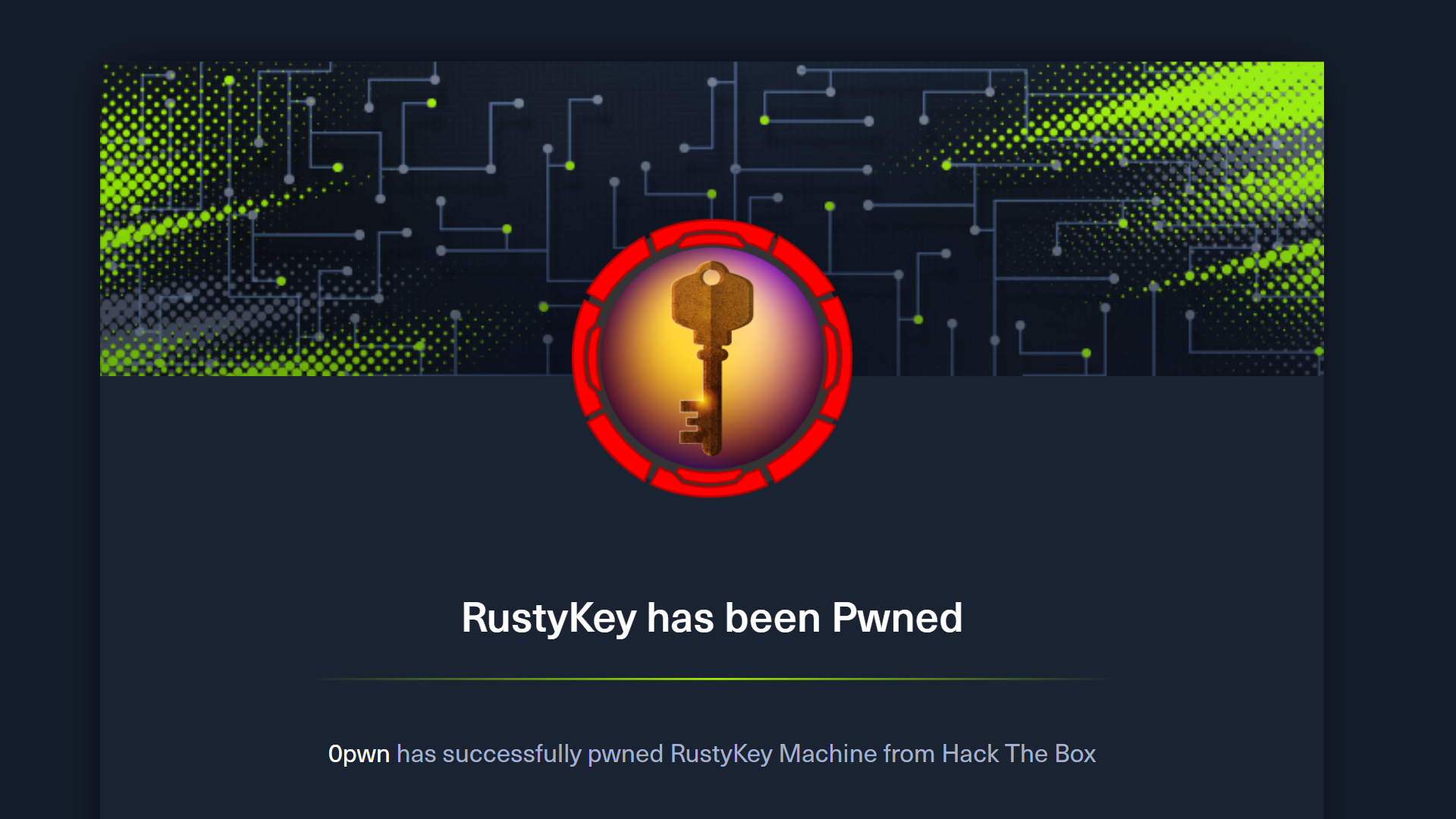 RustyKey Banner